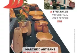 Affiche-marché au musée - Les exposants sont dans l’écrin du musée et parlent de leurs pratiques telles qu