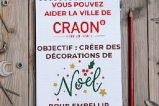 atelier creation décoration de noel - ©Ville de Craon